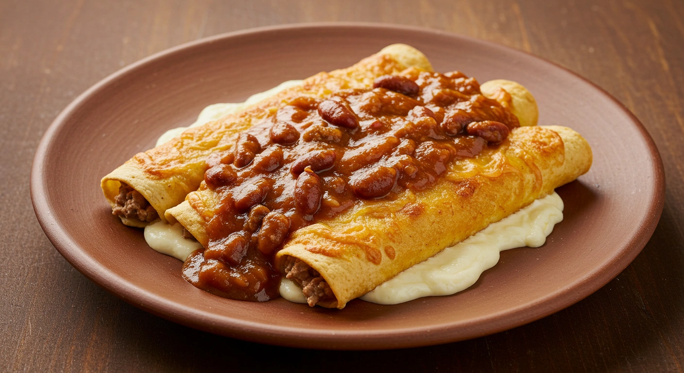 Cheese Enchiladas with Chili Gravy - tertiary view